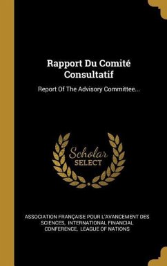 Rapport Du Comité Consultatif: Report Of The Advisory Committee...