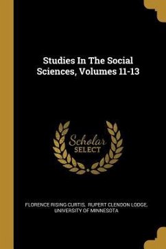 Studies In The Social Sciences, Volumes 11-13