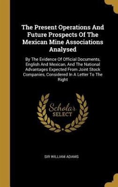 The Present Operations And Future Prospects Of The Mexican Mine Associations Analysed - Adams, William