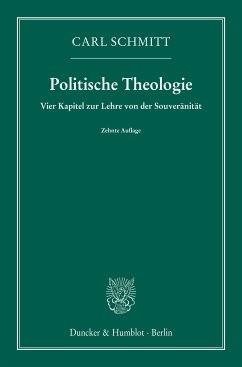 Politische Theologie. (eBook, ePUB) - Schmitt, Carl