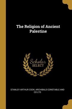 The Religion of Ancient Palestine
