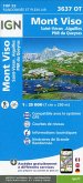 IGN Karte, Carte de randonnée (et plein air) Mont Viso. Saint -Véran.Aiguilles, Parc National du Queryras