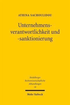 Unternehmensverantwortlichkeit und -sanktionierung (eBook, PDF) - Sachoulidou, Athina