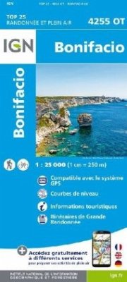 IGN Karte, Carte de randonnée (et plein air) Bonifacio