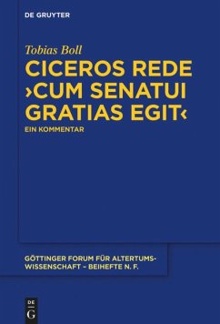 Ciceros Rede ¿cum senatui gratias egit¿ - Boll, Tobias