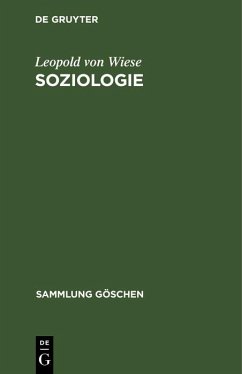 Soziologie (eBook, PDF) - Wiese, Leopold Von