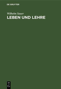 Cover Leben und Lehre (eBook, PDF)