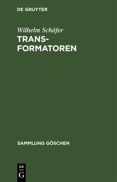 Transformatoren (eBook, PDF) - Schäfer, Wilhelm