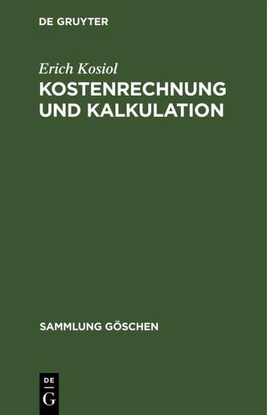 Kostenrechnung und Kalkulation (eBook, PDF)