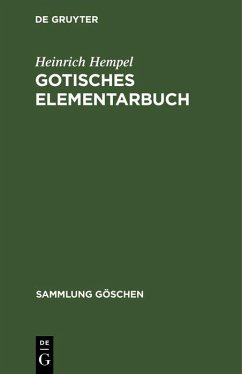 Gotisches Elementarbuch (eBook, PDF) - Hempel, Heinrich