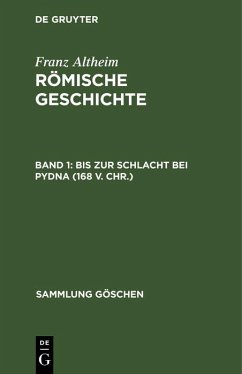 Cover Bis zur Schlacht bei Pydna (168 v. Chr.) (eBook, PDF)
