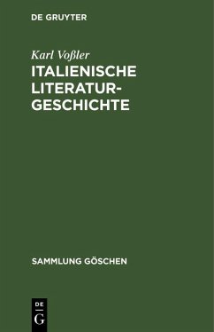 Cover Italienische Literaturgeschichte (eBook, PDF)