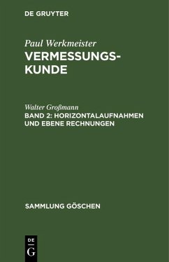Cover Horizontalaufnahmen und ebene Rechnungen (eBook, PDF)