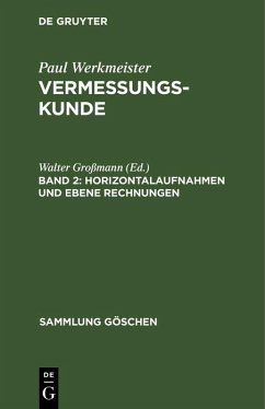 Cover Horizontalaufnahmen und ebene Rechnungen (eBook, PDF)