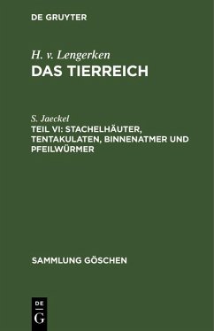 Cover Stachelhäuter, Tentakulaten, Binnenatmer und Pfeilwürmer (eBook, PDF)