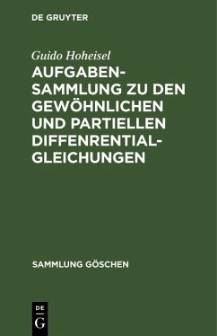 Cover Aufgabensammlung zu den gewöhnlichen und partiellen Diffenrentialgleichungen (eBook, PDF)