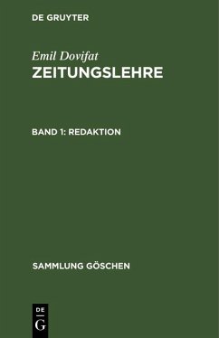 Redaktion (eBook, PDF) - Dovifat, Emil