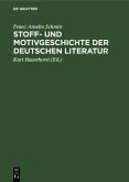 Stoff- und Motivgeschichte der deutschen Literatur (eBook, PDF)