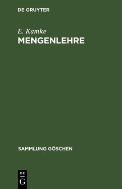 Mengenlehre (eBook, PDF) - Kamke, E.