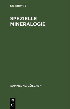 Cover Spezielle Mineralogie (eBook, PDF)