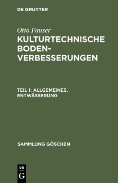 Allgemeines, Entwässerung (eBook, PDF) - Fauser, Otto
