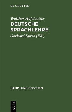 Deutsche Sprachlehre (eBook, PDF) Cover Deutsche Sprachlehre (eBook, PDF)