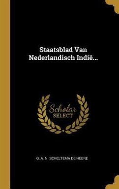 Cover Staatsblad Van Nederlandisch Indië...