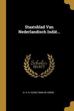 Cover Staatsblad Van Nederlandisch Indië...