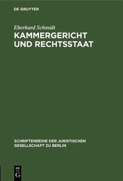 Cover Kammergericht und Rechtsstaat (eBook, PDF)