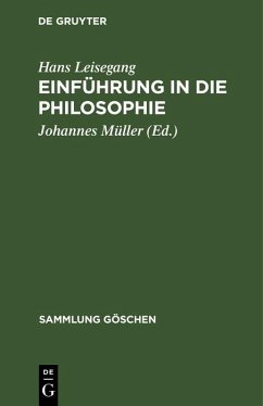 Cover Einführung in die Philosophie (eBook, PDF)