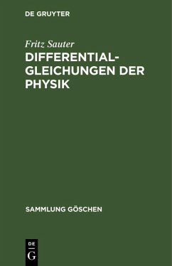 Differentialgleichungen der Physik (eBook, PDF) - Sauter, Fritz