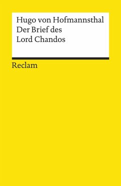 Der Brief des Lord Chandos (eBook, ePUB) - Hofmannsthal, Hugo Von