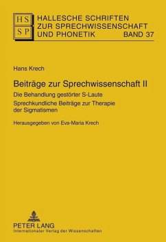 Beitraege zur Sprechwissenschaft II (eBook, PDF) - Krech, Eva-Maria