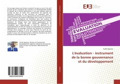 L'évaluation - instrument de la bonne gouvernance et du développement - Agossou, Cyrille
