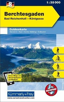 Kümmerly+Frey Outdoorkarte Berchtesgaden, Bad Reichenhall, Königssee Kümmerly+Frey Outdoorkarte Berchtesgaden, Bad Reichenhall, Königssee