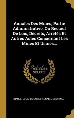 Annales Des Mines, Partie Administrative, Ou Recueil De Lois, Décrets, Arrêtés Et Autres Actes Concernant Les Mines Et Usines...