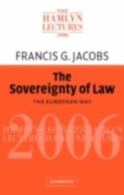 Sovereignty of Law (eBook, PDF) - Jacobs, Francis G.