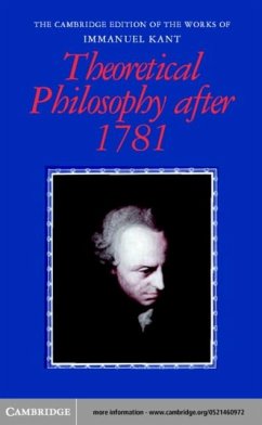 Cover Theoretical Philosophy after 1781 (eBook, PDF)
