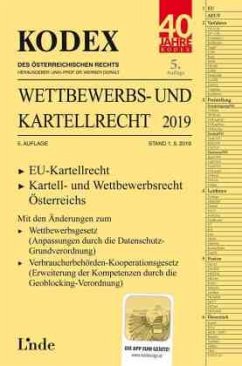Cover KODEX Wettbewerbs- und Kartellrecht 2019