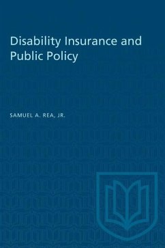 Disability Insurance and Public Policy - Rea, Samuel A