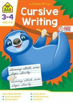 School Zone Cursive Writing Grades 3-4 Workbook - Zone, School