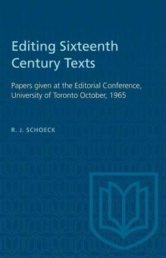 Editing Sixteenth Century Texts