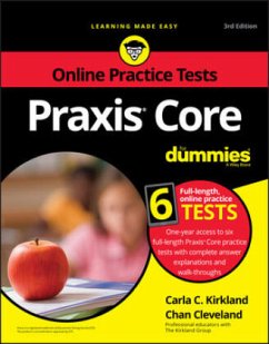 Praxis Core For Dummies with Online Practice Tests - Kirkland, Carla C.;Cleveland, Chan