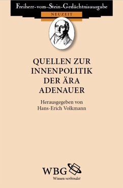 Cover Quellen zur Innenpolitik der Ära Adenauer (eBook, PDF)