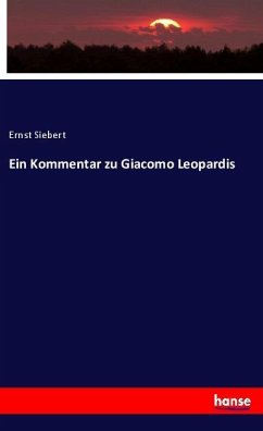 Ein Kommentar zu Giacomo Leopardis