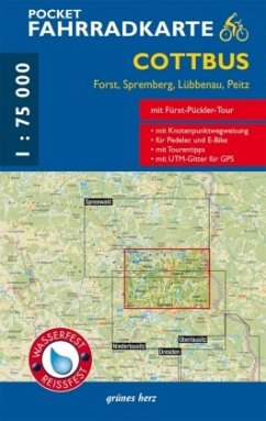 Cover Pocket-Fahrradkarte Cottbus, Forst, Spremberg, Lübben, Peitz