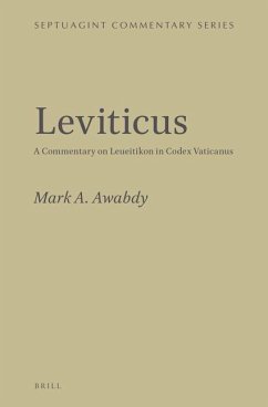 Leviticus: A Commentary on Leueitikon in Codex Vaticanus - Awabdy, Mark