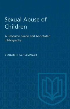 Sexual Abuse of Children - Schlesinger, Benjamin