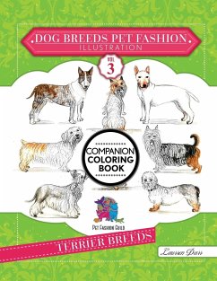 Dog Breeds Pet Fashion Illustration Encyclopedia Coloring Companion Book - Darr, Laurren