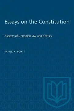 Essays on the Constitution - Scott, Frank R